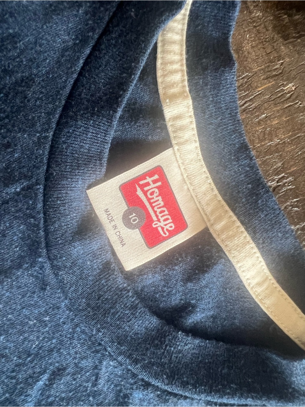 HOMAGE Navy Short Sleeve Kids Tee - Picture 2 of 2